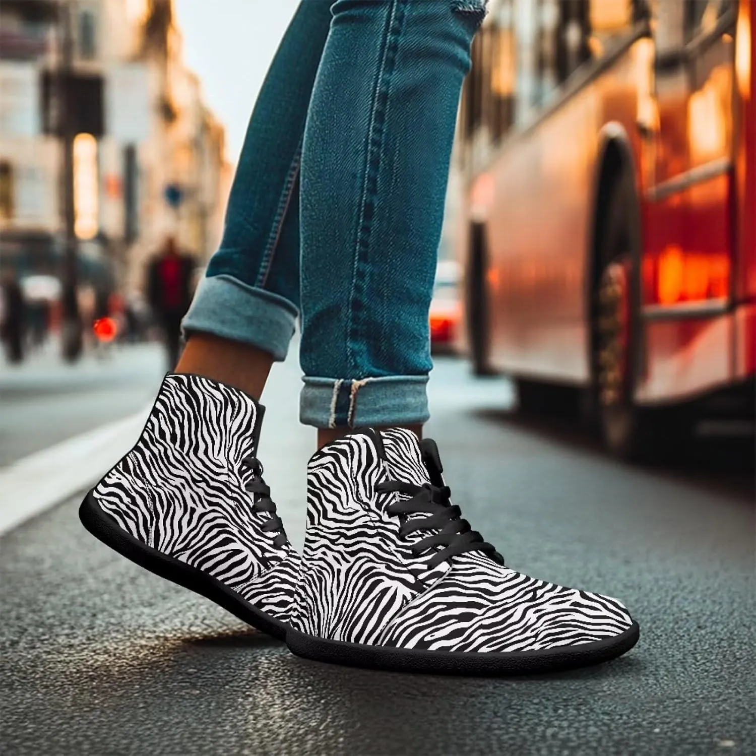 Women's Barefoot Cozy High Top Zero Drop Wide Toe Box Tennis Athletic Shoes Non-Slip Sport Workout Walking Barefoot Shoes for Ladies US 6-13.5