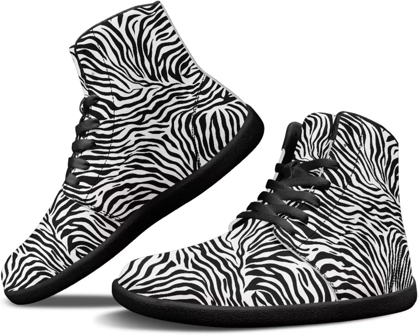 Women's Barefoot Cozy High Top Zero Drop Wide Toe Box Tennis Athletic Shoes Non-Slip Sport Workout Walking Barefoot Shoes for Ladies US 6-13.5