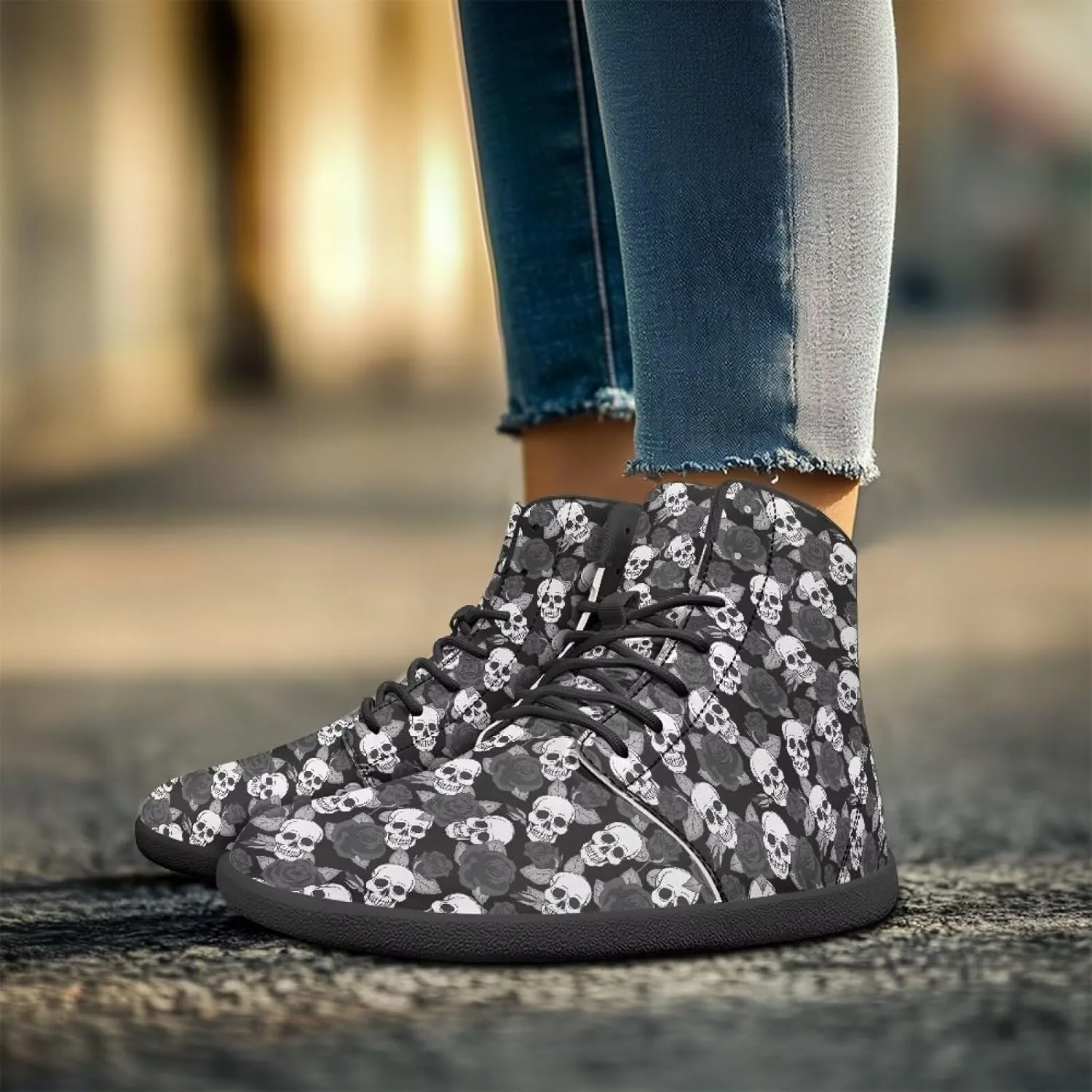 Women's Barefoot Cozy High Top Zero Drop Wide Toe Box Tennis Athletic Shoes Non-Slip Sport Workout Walking Barefoot Shoes for Ladies US 6-13.5