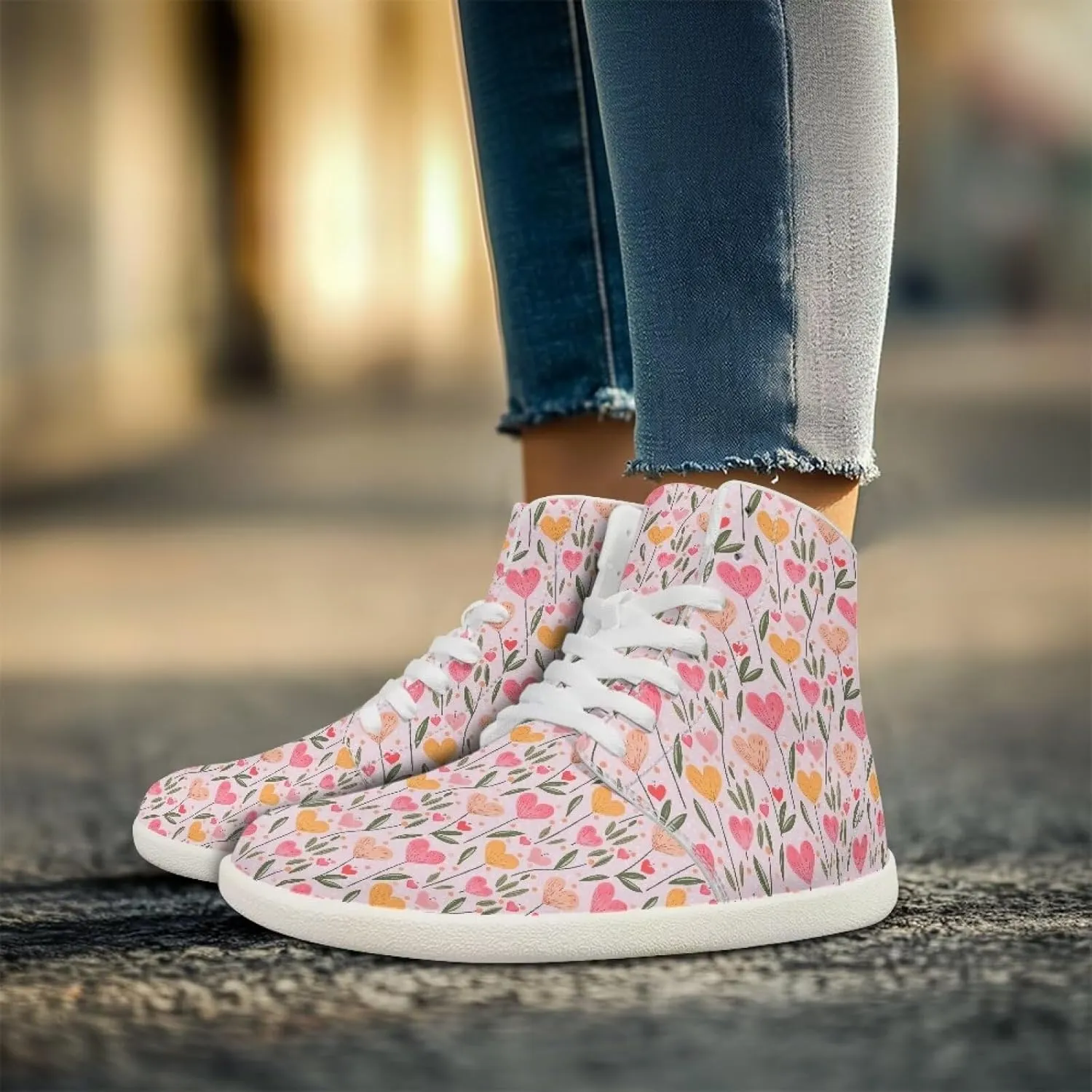 Women's Barefoot Cozy Wide Toe Box High Top Athletic Workout Tennis Shoes Non-Slip Sport Zero Drop Beginners Walking Barefoot Shoes for Ladies US 6-13.5
