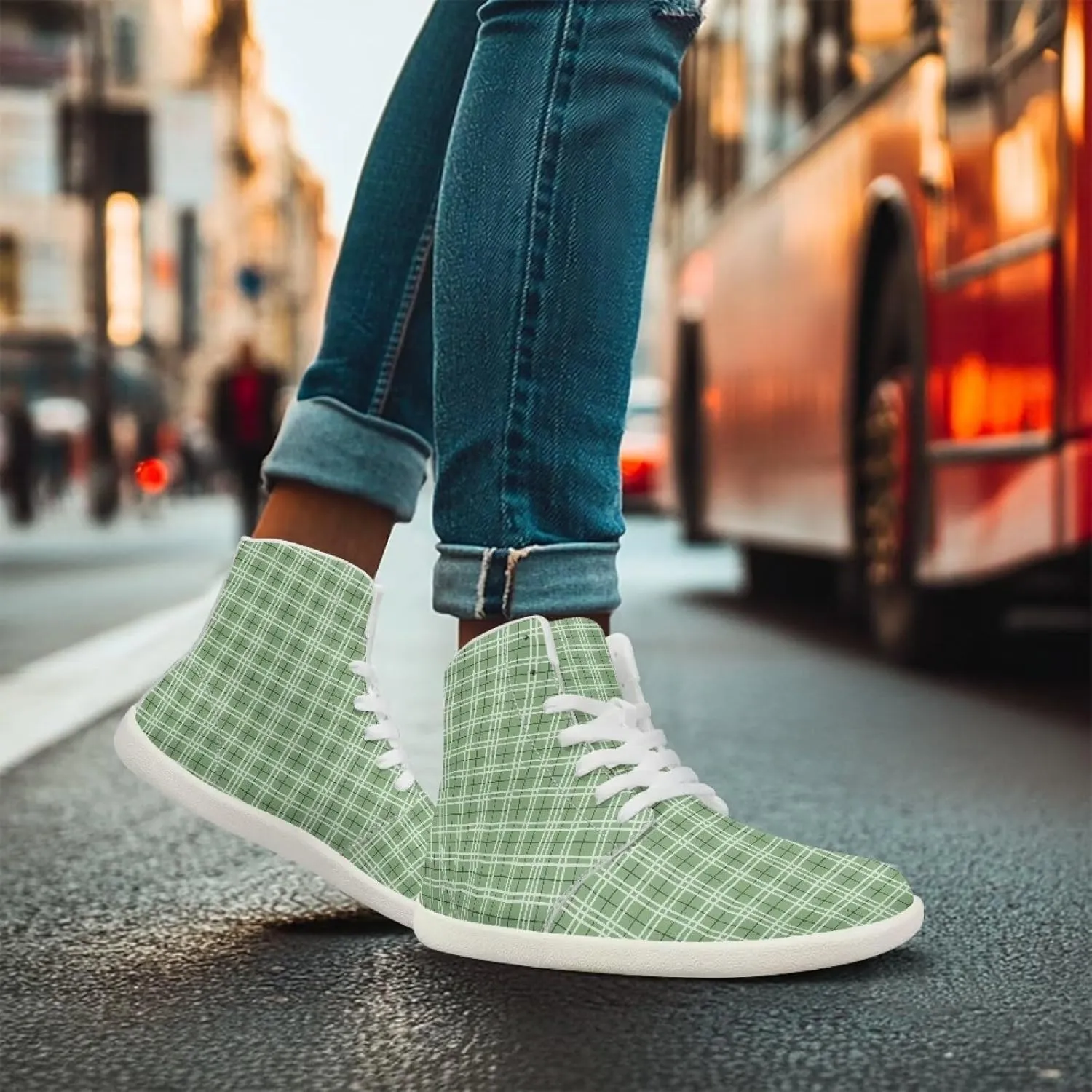 Women's Barefoot Cozy Wide Toe Box High Top Athletic Workout Tennis Shoes Non-Slip Sport Zero Drop Beginners Walking Barefoot Shoes for Ladies US 6-13.5