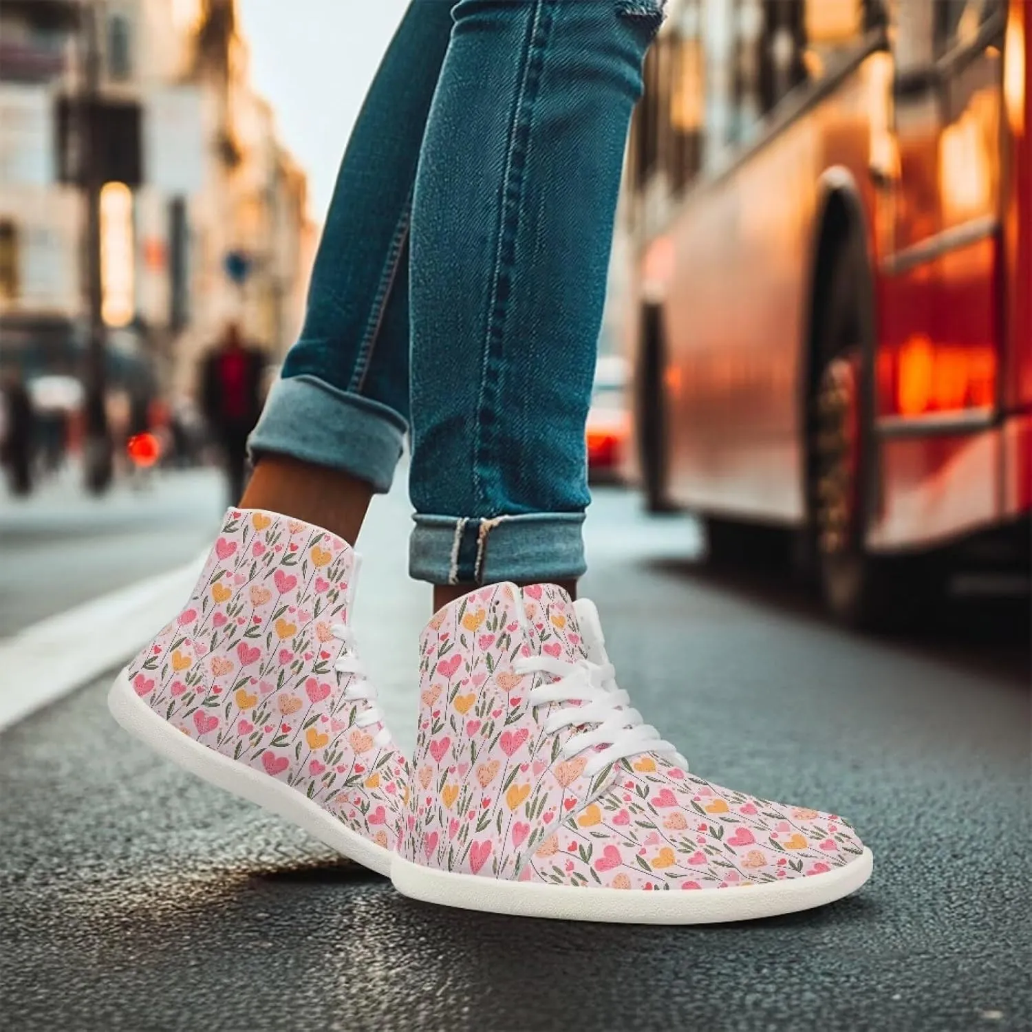 Women's Barefoot Cozy Wide Toe Box High Top Athletic Workout Tennis Shoes Non-Slip Sport Zero Drop Beginners Walking Barefoot Shoes for Ladies US 6-13.5