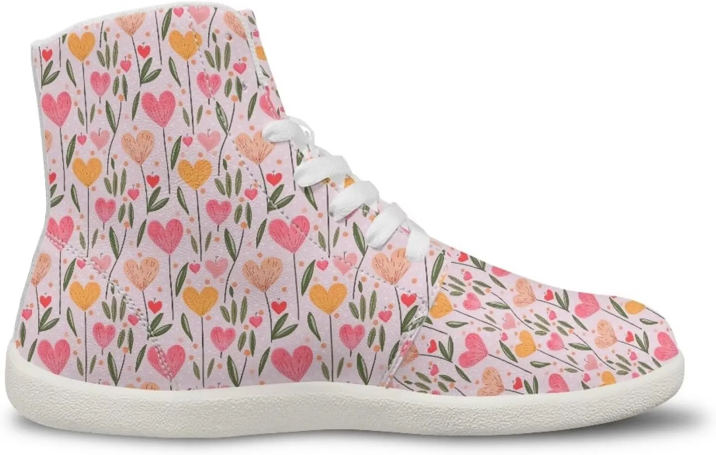 Women's Barefoot Cozy Wide Toe Box High Top Athletic Workout Tennis Shoes Non-Slip Sport Zero Drop Beginners Walking Barefoot Shoes for Ladies US 6-13.5