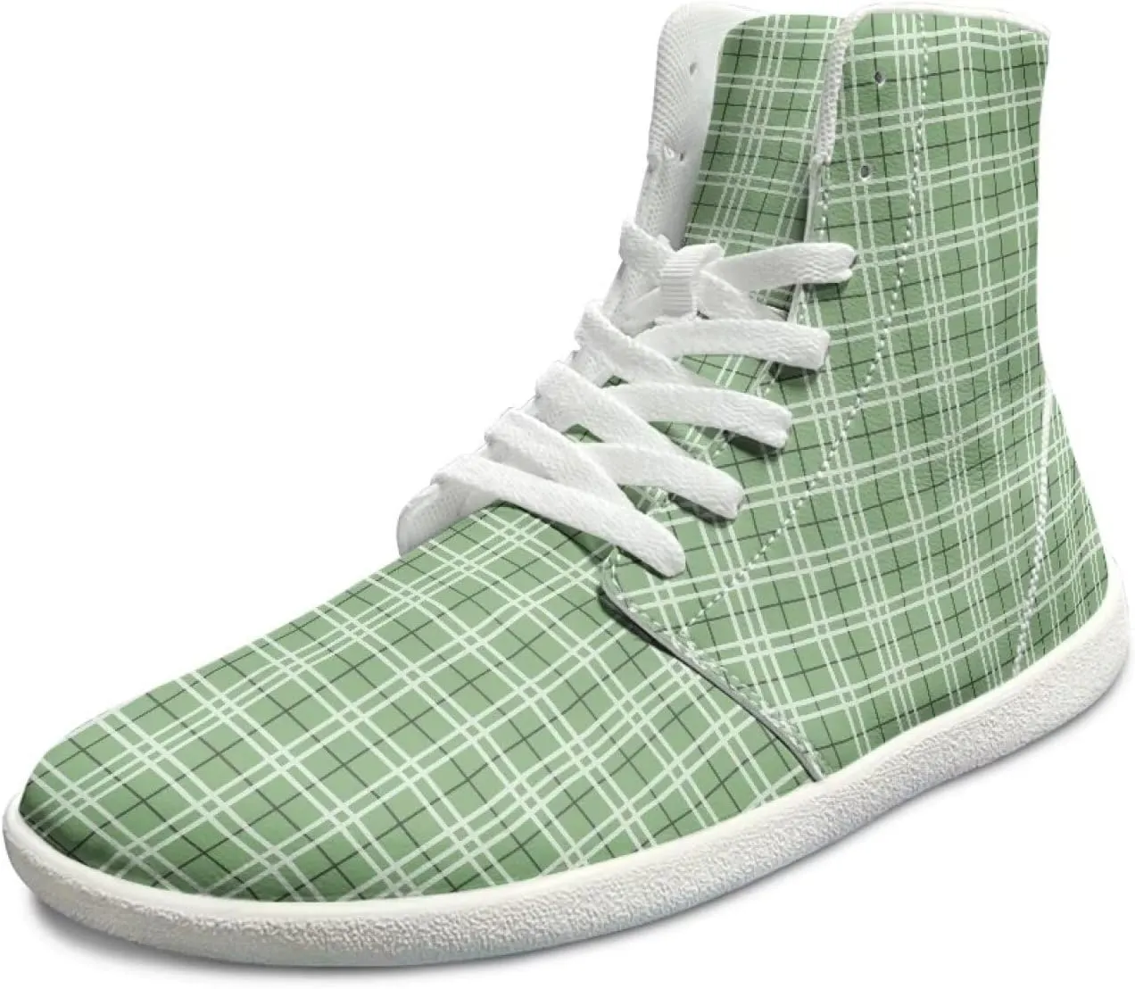 Women's Barefoot Cozy Wide Toe Box High Top Athletic Workout Tennis Shoes Non-Slip Sport Zero Drop Beginners Walking Barefoot Shoes for Ladies US 6-13.5
