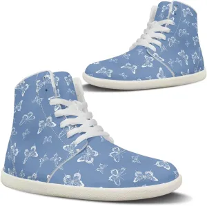 Women's Barefoot Cozy Wide Toe Box High Top Athletic Workout Tennis Shoes Non-Slip Sport Zero Drop Beginners Walking Barefoot Shoes for Ladies US 6-13.5