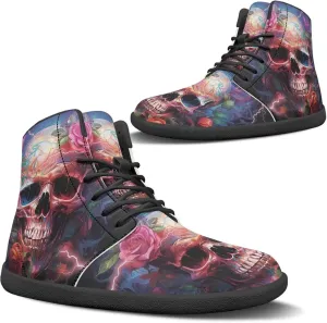 Women's Barefoot High Top Wide Toe Box Exercise Shoes Fashion Athletic Zero Drop Non-Slip Sport Workout Walking Shoes US 6-13.5