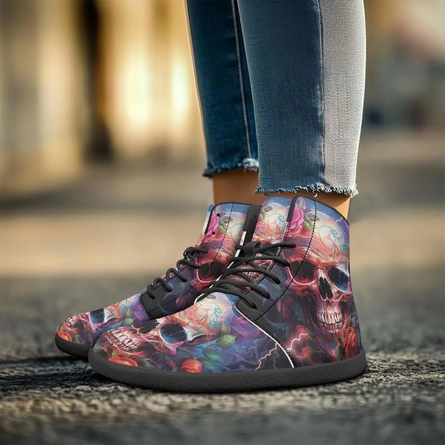 Women's Barefoot High Top Wide Toe Box Exercise Shoes Fashion Athletic Zero Drop Non-Slip Sport Workout Walking Shoes US 6-13.5