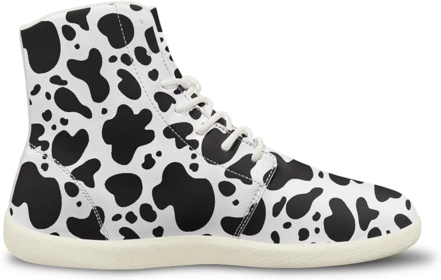 Women's High Top Zero Drop Sole | Wide Width Fashion Sneaker Fashion Non-Slip Workout Running Waterproof Barefoot Shoes US 6-13.5