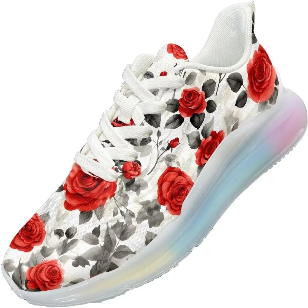 Women's Shoes Casual Comfortable Low Top Air Cushion Workout Sneaker Lightweight Non-Slip Footwear Running Shoes Women US 6-11