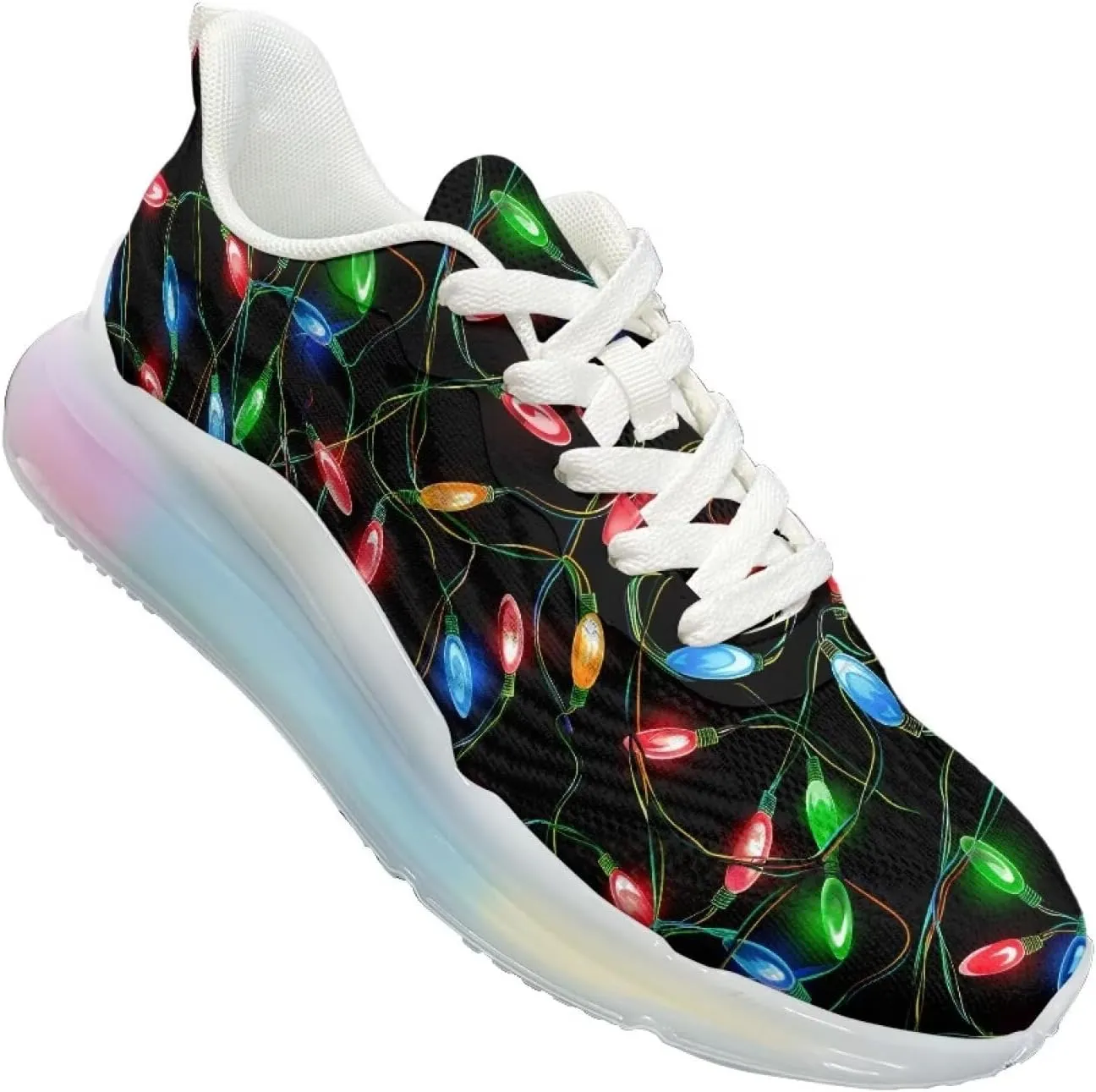 Women's Shoes Cozy Lightweight Workout Walking Running Sneaker Non-Slip Air Cushion Footwear Breathable Shoes Women US 6-11