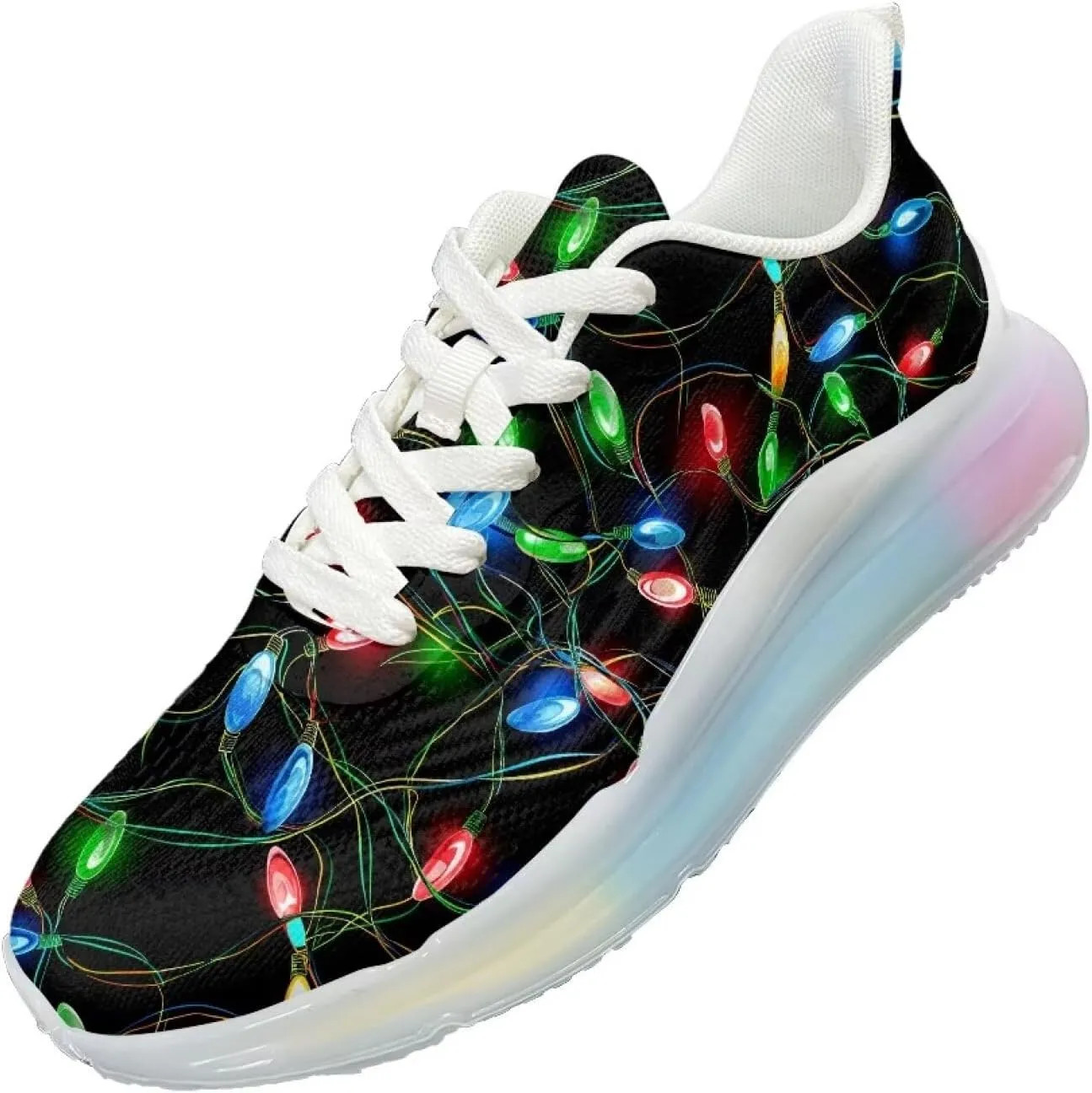 Women's Shoes Cozy Lightweight Workout Walking Running Sneaker Non-Slip Air Cushion Footwear Breathable Shoes Women US 6-11
