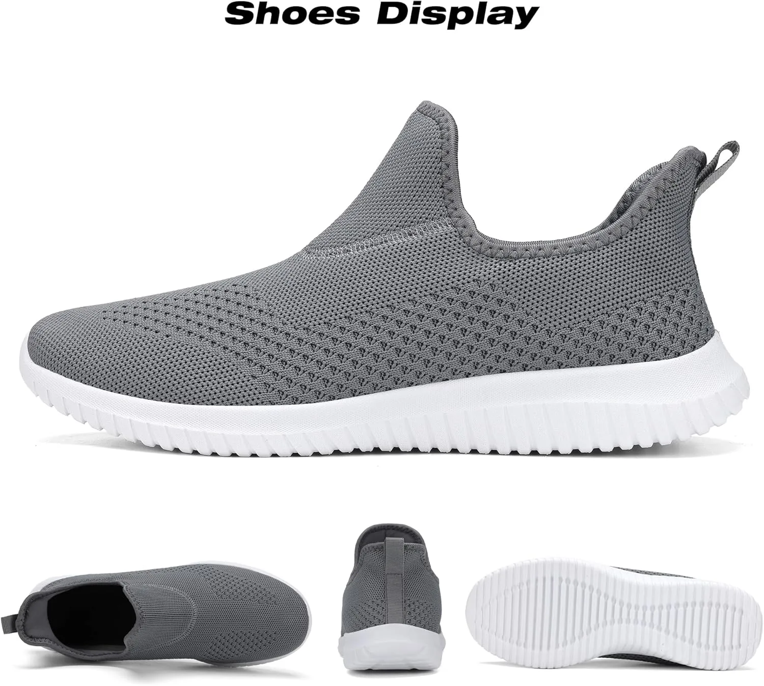 Women's Slip On Comfort Walking Shoes Ultra Lightweight Breathable Running Tennis Athletic Gym Workout Non Slip Athletic Fashion Sneakers