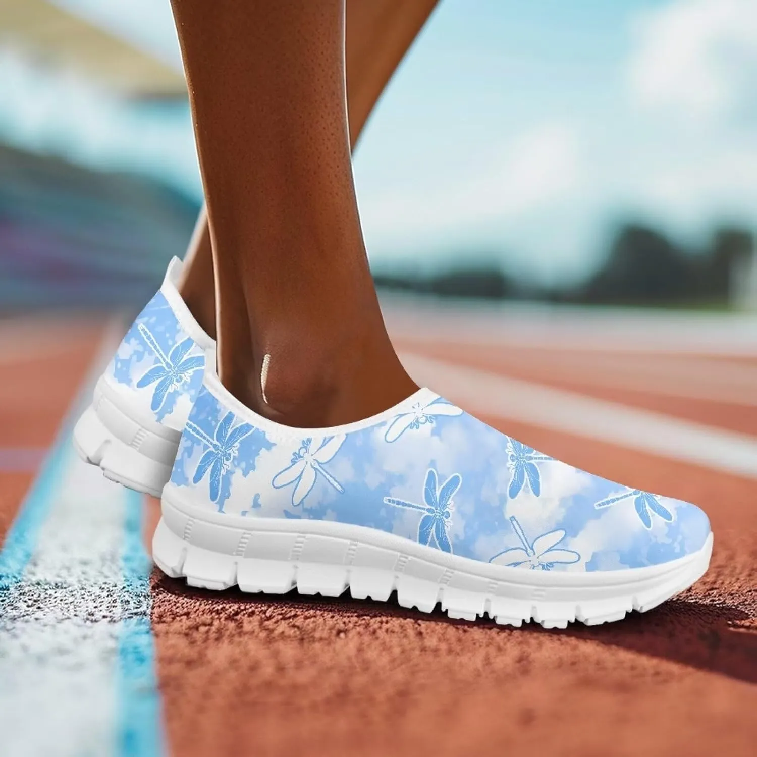 Women's Sneakers Casual Low-Top Slip-On Sport Sneakers Breathable Outdoor Comfortable Lightweight Walking Shoes for Teen Girls US 5.5-11.5