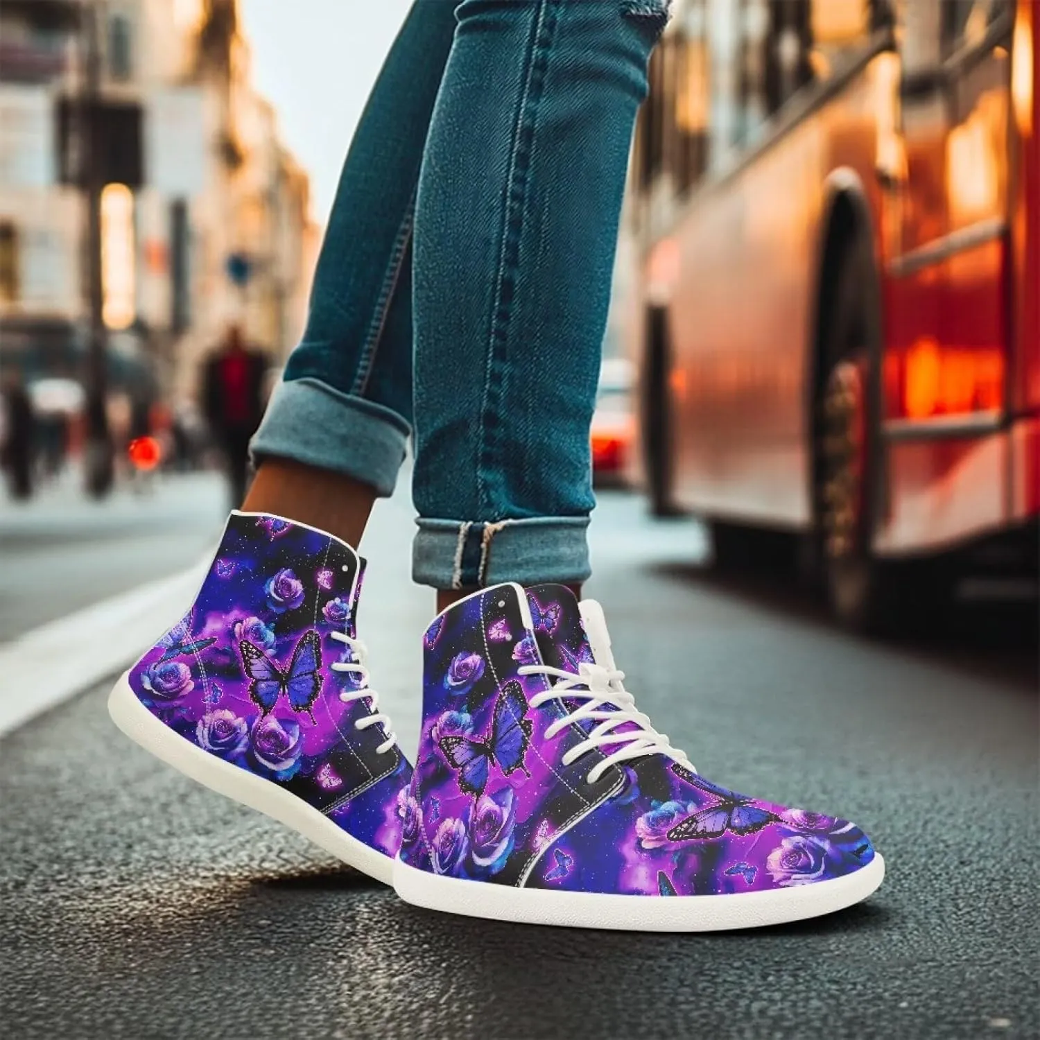 Women's Wide Toe Barefoot Shoes High Top Zero Drop Running Shoes Lightweight Sport Training Shoes Waterproof Anti-Skid Workout Sneaker US 6-11.5