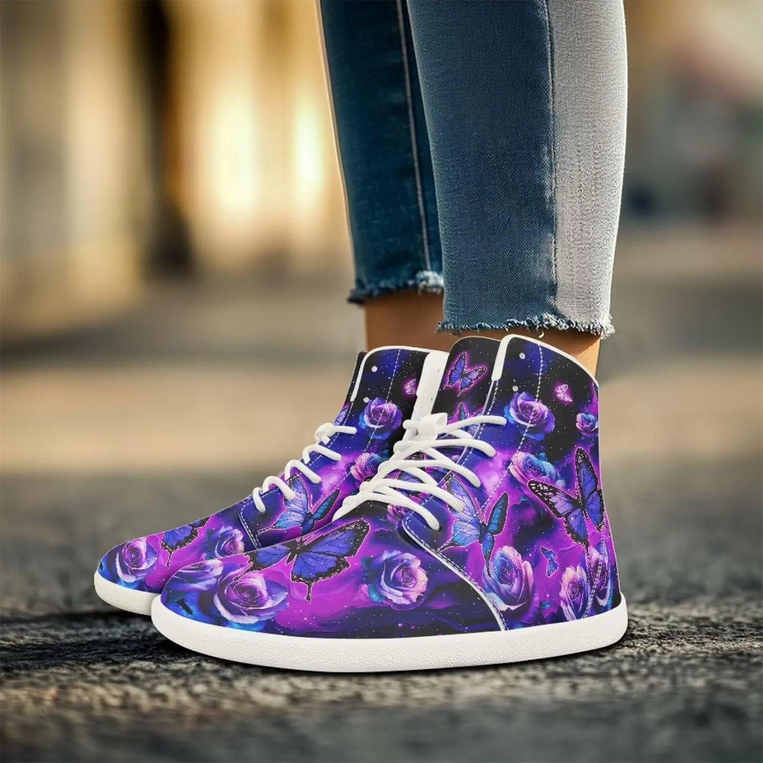 Women's Wide Toe Barefoot Shoes High Top Zero Drop Running Shoes Lightweight Sport Training Shoes Waterproof Anti-Skid Workout Sneaker US 6-11.5