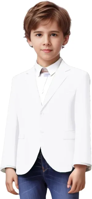 Yanlu Boys Suits Blazer Burgundy Slim Fit Boy Suit Coat