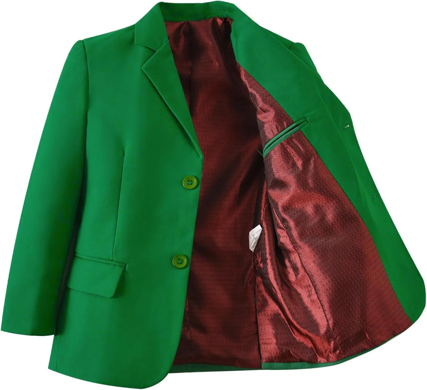 Yanlu Boys Suits Blazer Burgundy Slim Fit Boy Suit Coat