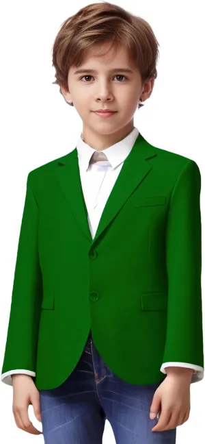 Yanlu Boys Suits Blazer Burgundy Slim Fit Boy Suit Coat